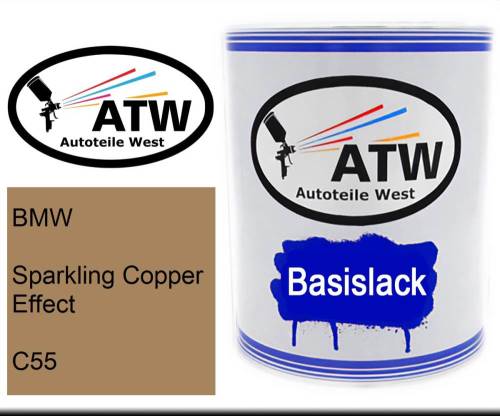 BMW, Sparkling Copper Effect, C55: 1L Lackdose, von ATW Autoteile West.